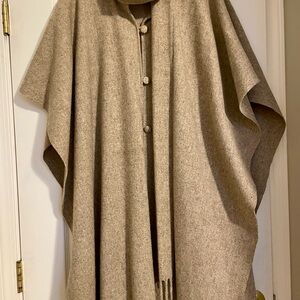 Elegant Tan Women's Cape Coat